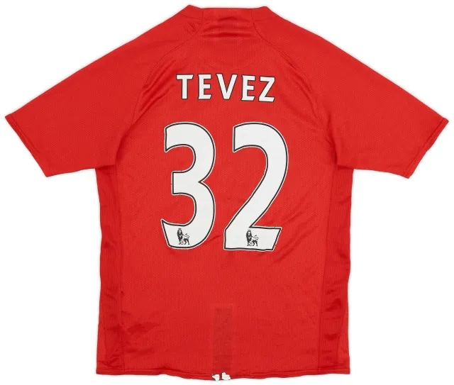 Nike 2007-09 Manchester United Home Shirt Tevez #32 - 5/10 - (XL.Boys)