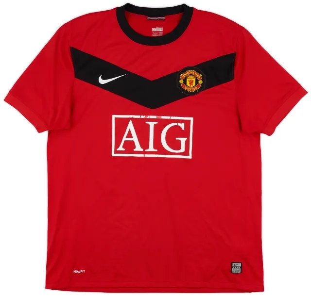Nike 2009-10 Manchester United Home Shirt - 5/10 - (L)