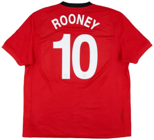 Nike 2009-10 Manchester United Home Shirt Rooney #10 - 6/10 - (XL)