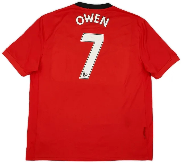Nike 2009-10 Manchester United Home Shirt Owen #7 - 6/10 - (XL)