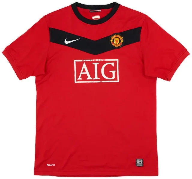 Nike 2009-10 Manchester United Home Shirt - 5/10 - (XL.Boys)
