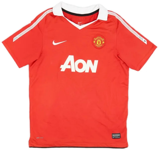 Nike 2010-11 Manchester United Home Shirt - 8/10 - (XL.Boys)