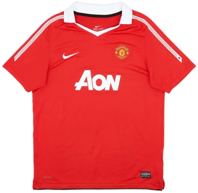 Nike 2010-11 Manchester United Home Shirt - 7/10 - (XL.Boys)