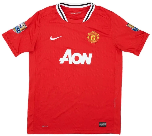 Nike 2011-12 Manchester United Home Shirt - 7/10 - (XL.Boys)