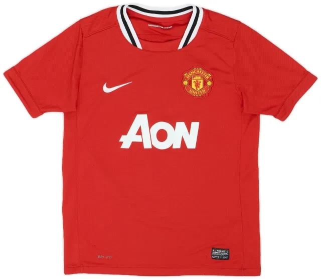 Nike 2011-12 Manchester United Home Shirt - 8/10 - (M.Boys)