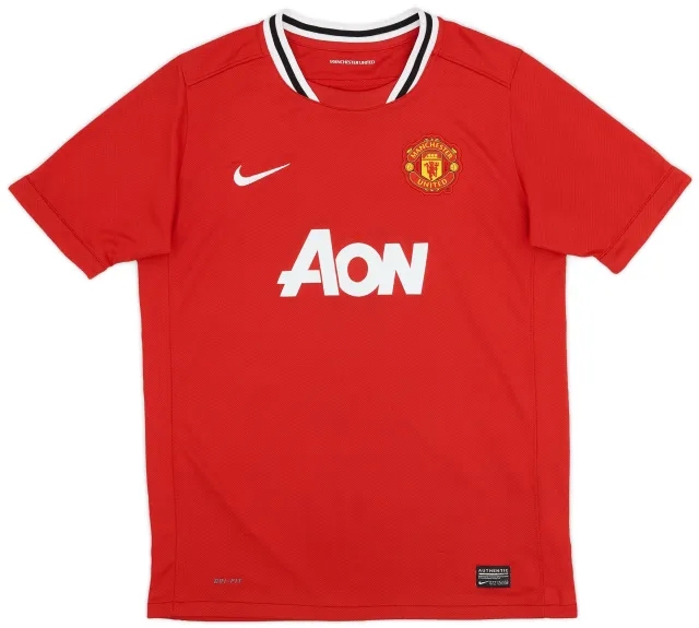 Nike 2011-12 Manchester United Home Shirt - 8/10 - (XL.Boys)