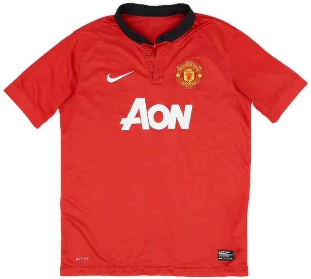 Nike 2013-14 Manchester United Home Shirt - 8/10 - (L.Boys)
