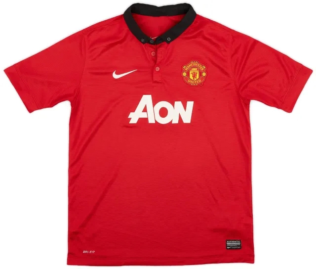 Nike 2013-14 Manchester United Home Shirt - 8/10 - (XL.Boys)
