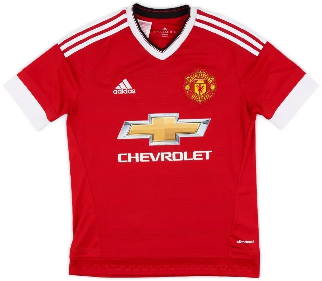 adidas 2015-16 Manchester United Home Shirt - 7/10 - (XL.Boys)