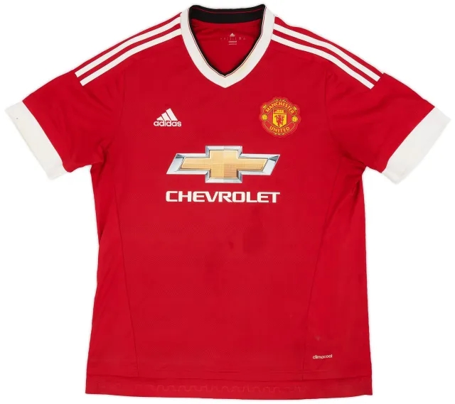 adidas 2015-16 Manchester United Home Shirt - 5/10 - (L)