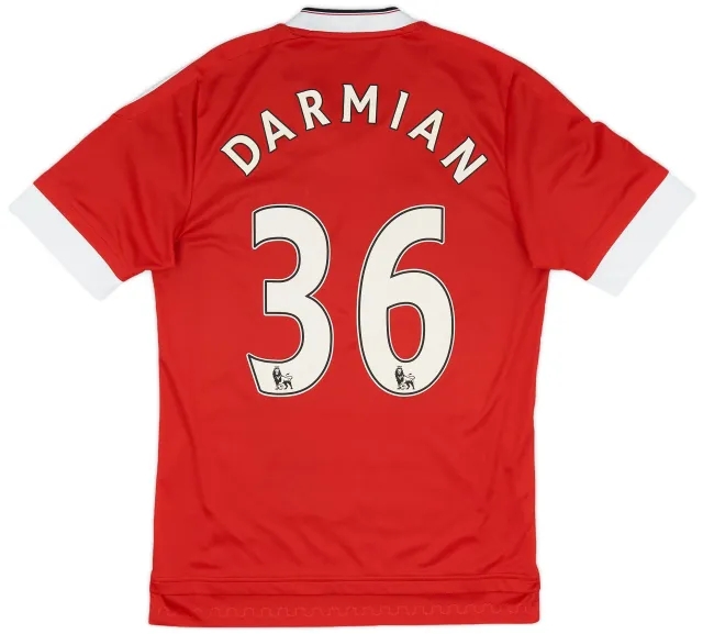 adidas 2015-16 Manchester United Home Shirt Darmian #36 - 8/10 - (S)