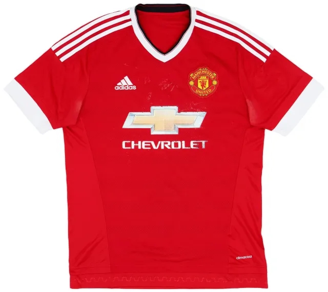 adidas 2015-16 Manchester United Home Shirt - 5/10 - (M)