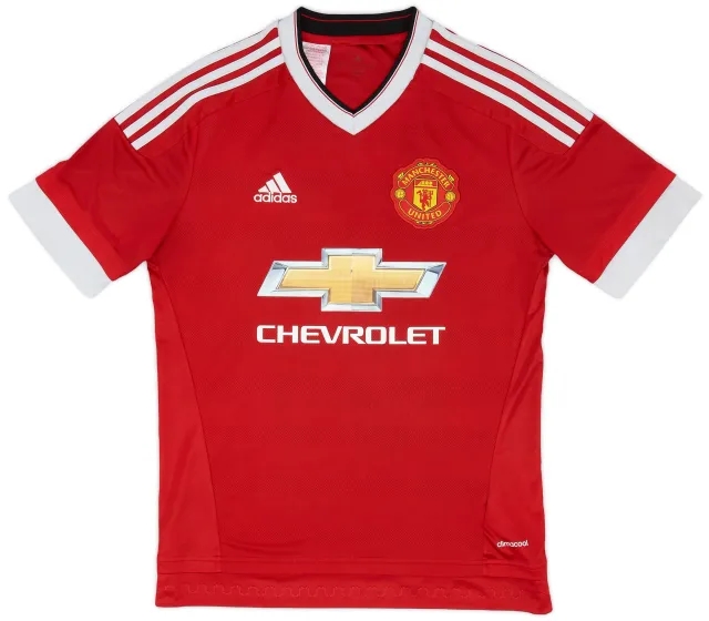 adidas 2015-16 Manchester United Home Shirt - 6/10 - (XL.Boys)