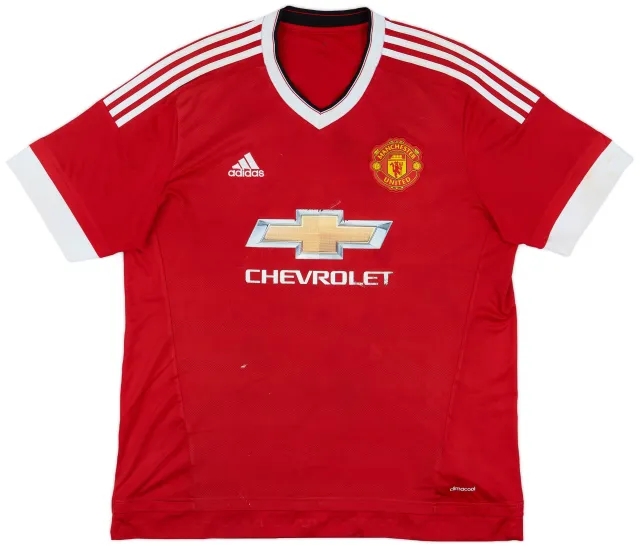 adidas 2015-16 Manchester United Home Shirt - 4/10 - (XL)