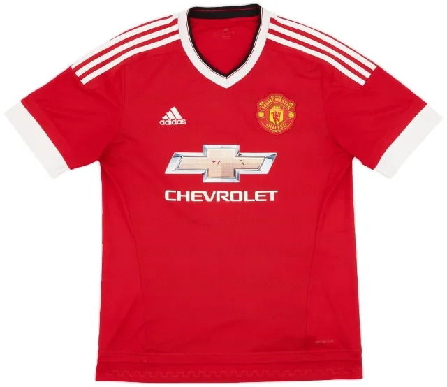 adidas 2015-16 Manchester United Home Shirt - 5/10 - (M)