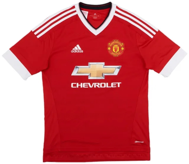 adidas 2015-16 Manchester United Home Shirt - 7/10 - (XL.Boys)