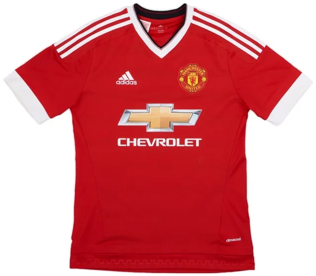 adidas 2015-16 Manchester United Home Shirt - 8/10 - (XL.Boys)