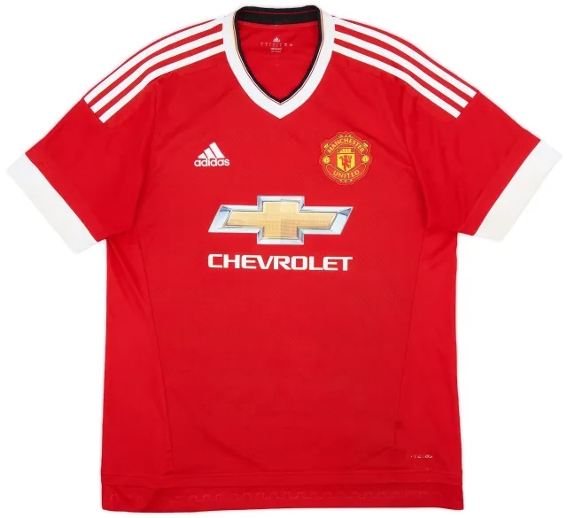 adidas 2015-16 Manchester United Home Shirt - 5/10 - (L)