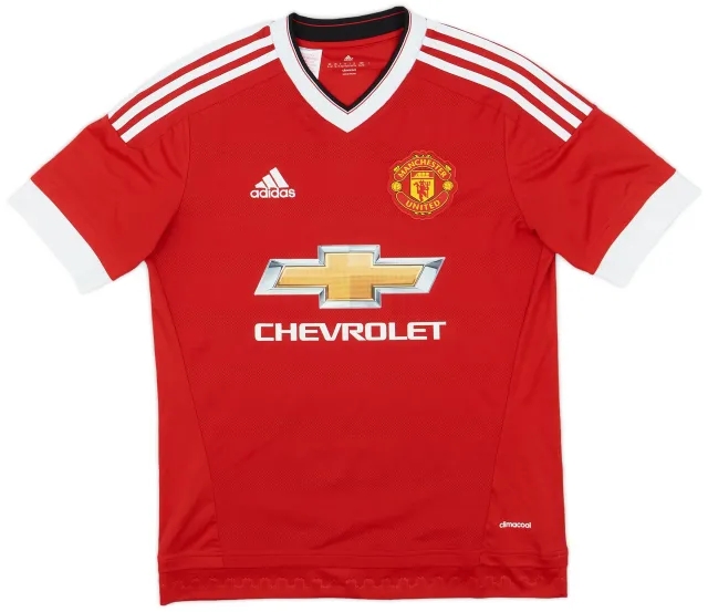 adidas 2015-16 Manchester United Home Shirt - 8/10 - (XL.Boys)