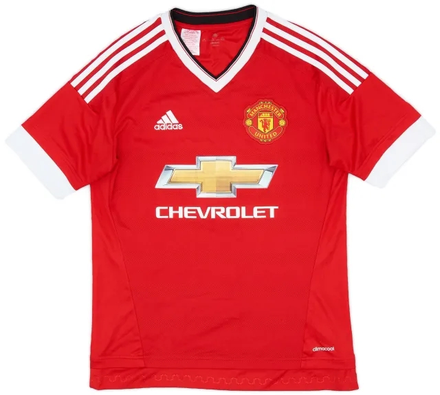 adidas 2015-16 Manchester United Home Shirt - 8/10 - (XL.Boys)
