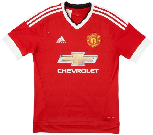adidas 2015-16 Manchester United Home Shirt - 7/10 - (XL.Boys)