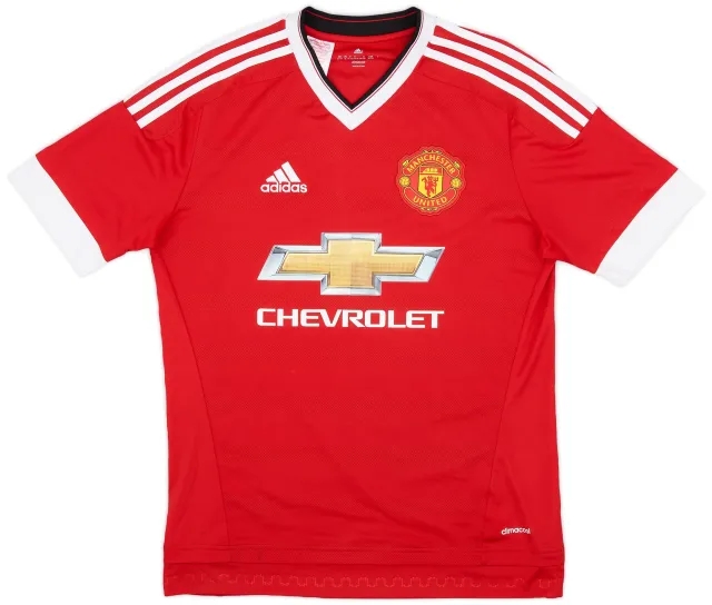 adidas 2015-16 Manchester United Home Shirt - 7/10 - (XL.Boys)
