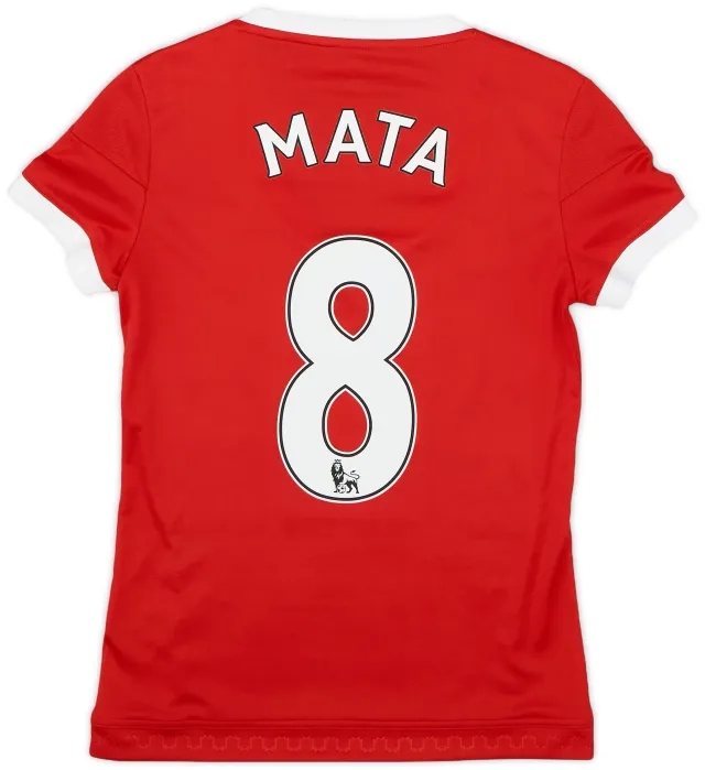 adidas 2015-16 Manchester United Home Shirt Mata #8 - 10/10 - (Women's XS)