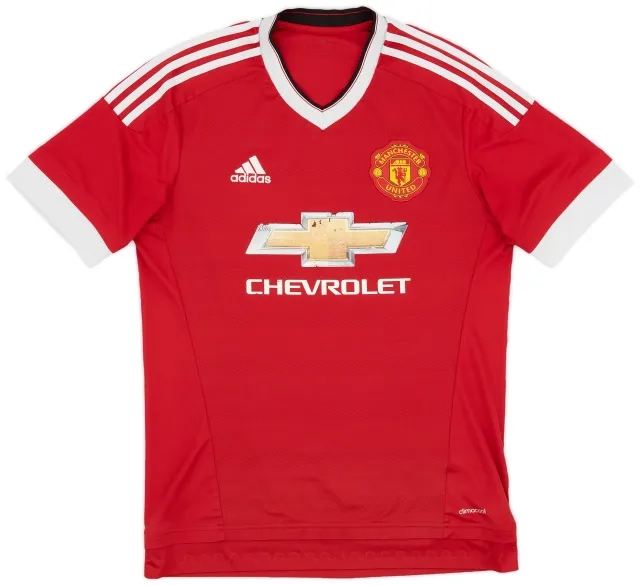 adidas 2015-16 Manchester United Home Shirt - 5/10 - (M)
