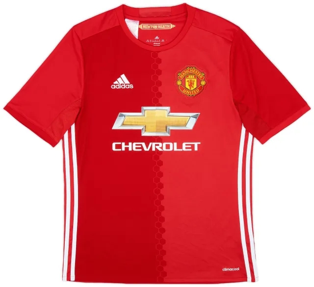 adidas 2016-17 Manchester United Home Shirt - 9/10 - (XL.Boys)