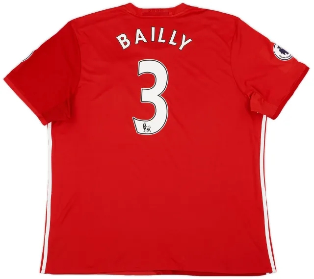 adidas 2016-17 Manchester United Home Shirt Bailly #3 - 9/10 - (XXL)