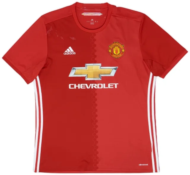 adidas 2016-17 Manchester United Home Shirt - 5/10 - (L)
