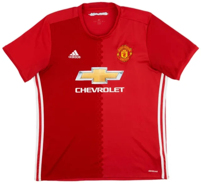 adidas 2016-17 Manchester United Home Shirt - 5/10 - (XL)