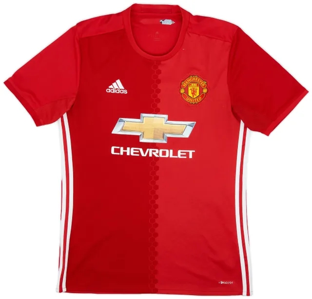 adidas 2016-17 Manchester United Home Shirt - 5/10 - (M)