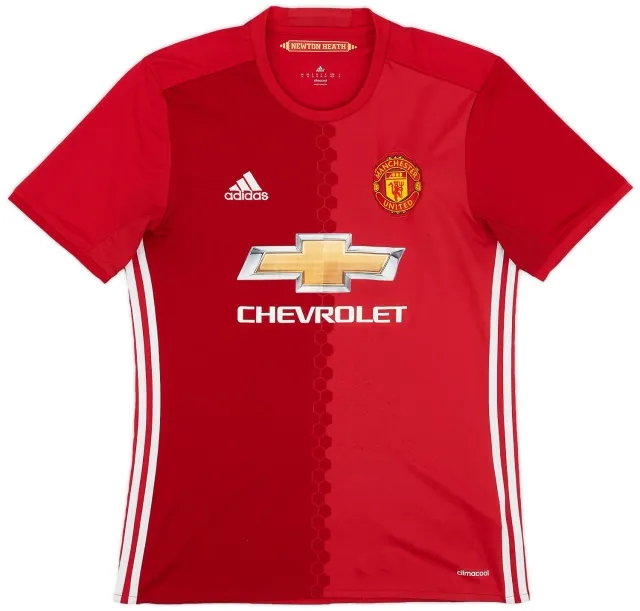 adidas 2016-17 Manchester United Home Shirt - 5/10 - (M)