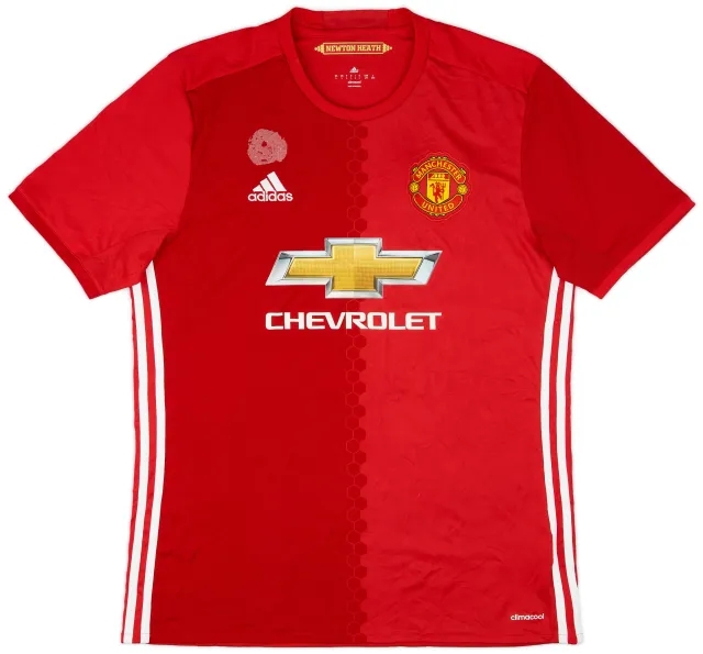 adidas 2016-17 Manchester United Home Shirt - 5/10 - (L)