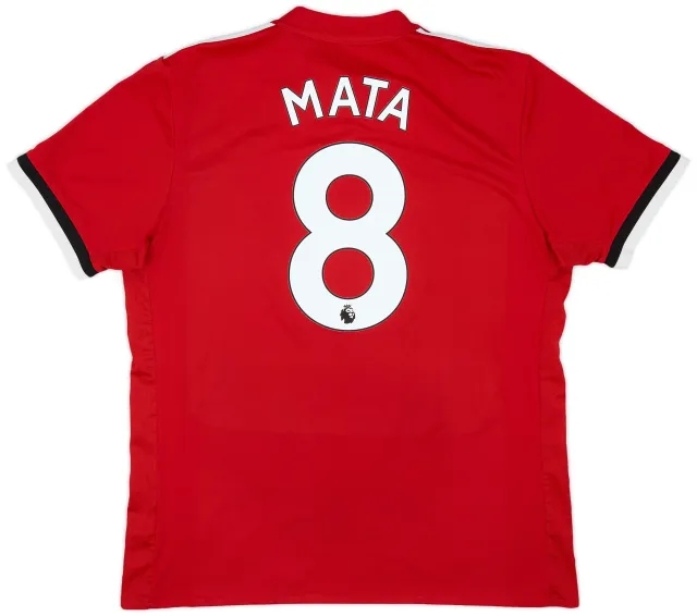 adidas 2017-18 Manchester United Home Shirt Mata #8 - 6/10 - (L)