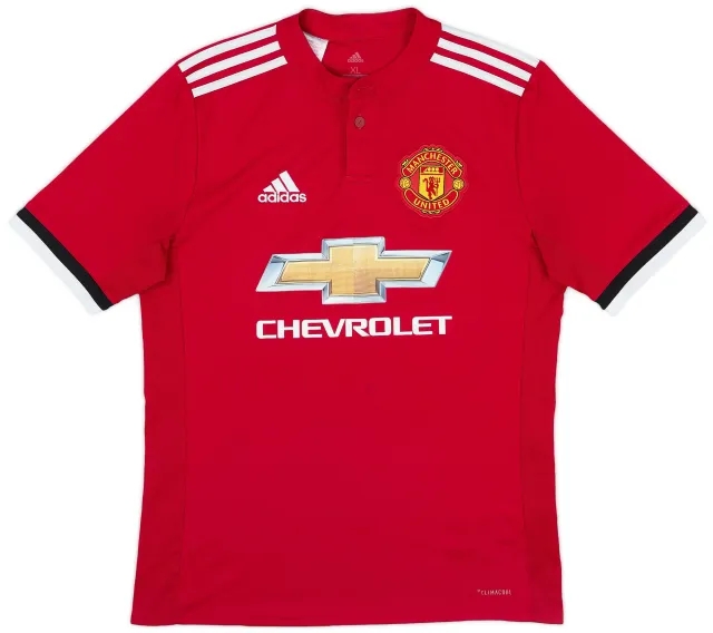 adidas 2017-18 Manchester United Home Shirt - 6/10 - (XL.Boys)