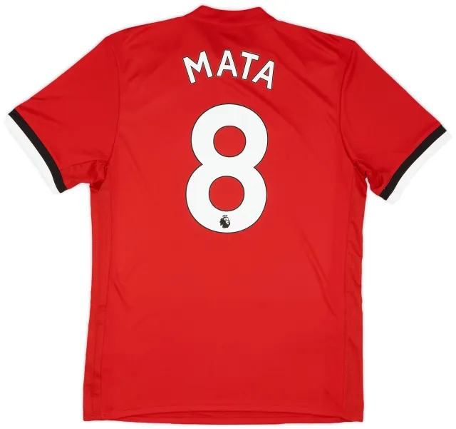 adidas 2017-18 Manchester United Home Shirt Mata #8 (M)