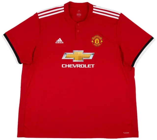 adidas 2017-18 Manchester United Home Shirt - 7/10 - (4XL)