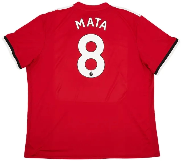 adidas 2017-18 Manchester United Home Shirt Mata #8 - 6/10 - (3XL)