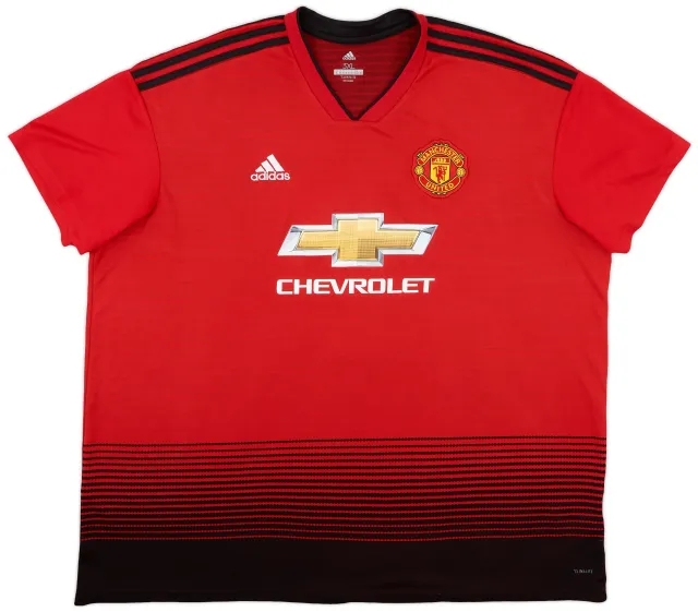 adidas 2018-19 Manchester United Home Shirt - 8/10 - (3XL)