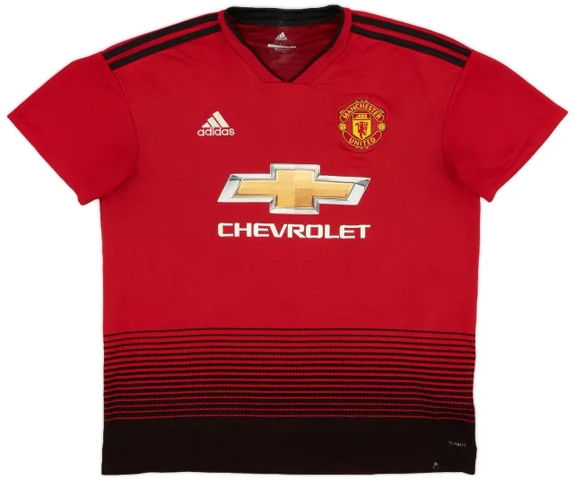 adidas 2018-19 Manchester United Home Shirt - 6/10 - (L)