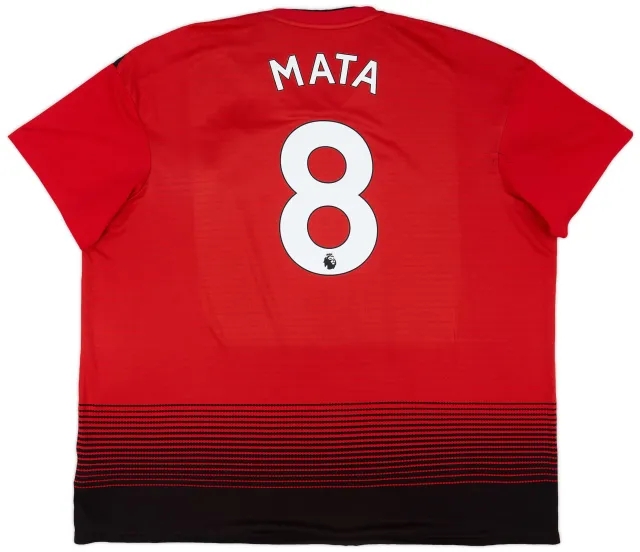 adidas 2018-19 Manchester United Home Shirt Mata #8 - 7/10 - (3XL)