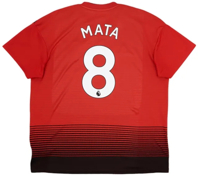 adidas 2018-19 Manchester United Home Shirt Mata #8 - 6/10 - (XL)
