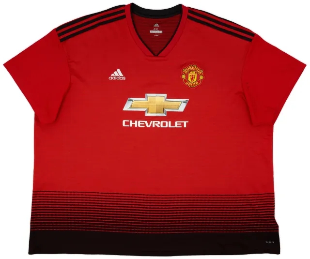 adidas 2018-19 Manchester United Home Shirt - 7/10 - (4XL)