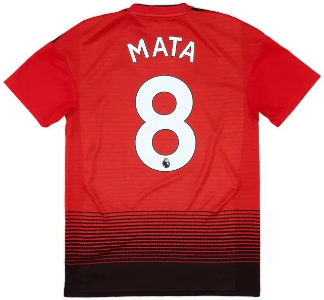adidas 2018-19 Manchester United Home Shirt Mata #8 - 6/10 - (S)