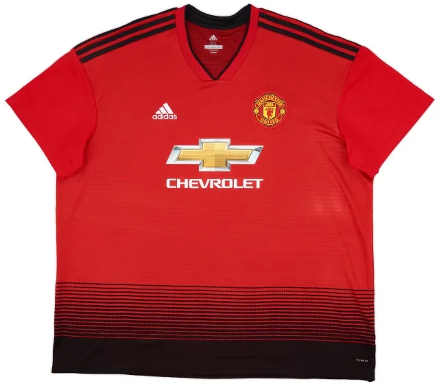 adidas 2018-19 Manchester United Home Shirt - 9/10 - (3XL)