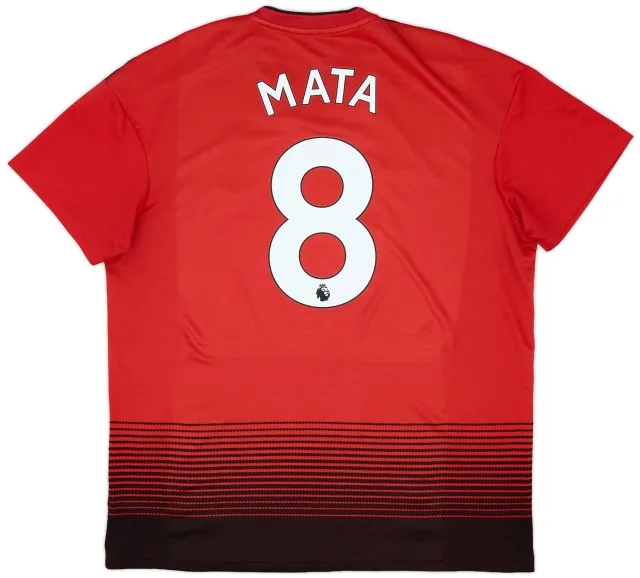 adidas 2018-19 Manchester United Home Shirt Mata #8 - 6/10 - (XL)