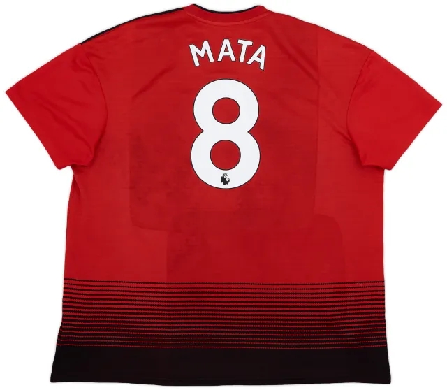 adidas 2018-19 Manchester United Home Shirt Mata #8 - 8/10 - (XXL)