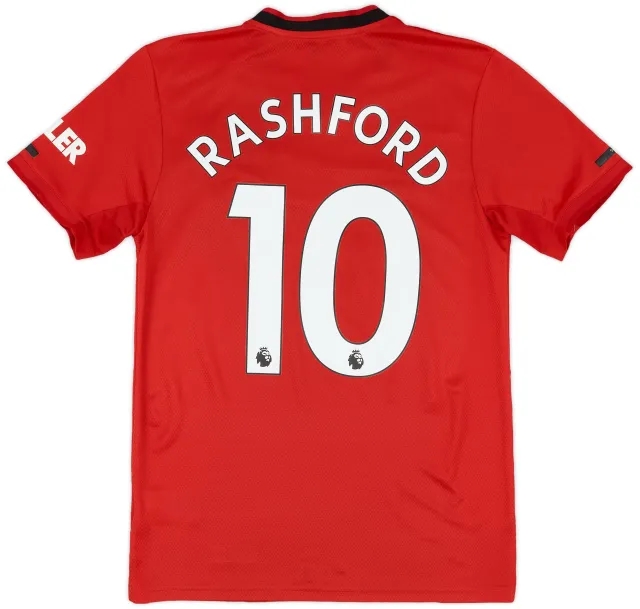 adidas 2019-20 Manchester United Home Shirt Rashford #10 - 6/10 - (S)